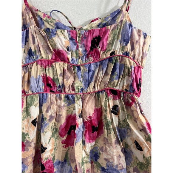 Aureum Tommy Romper Womens Medium Multi Tie in Front Babydoll Y2K‎ - Picture 7 of 13